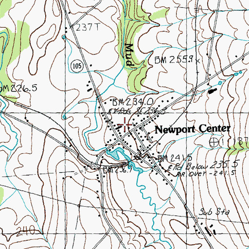 Topographic Map of Newport Town Elementary School, VT