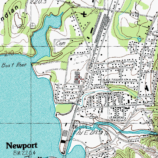 Topographic Map of North Country Union High School, VT