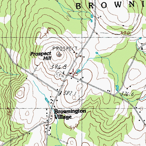 Topographic Map of Old Stone House, VT