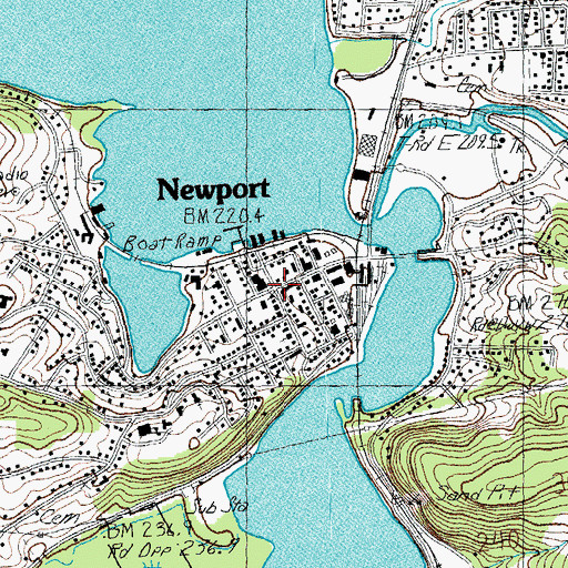 Topographic Map of Orleans County Courthouse, VT