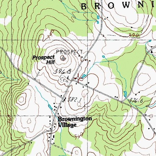 Topographic Map of Orleans County Grammar School (historical), VT