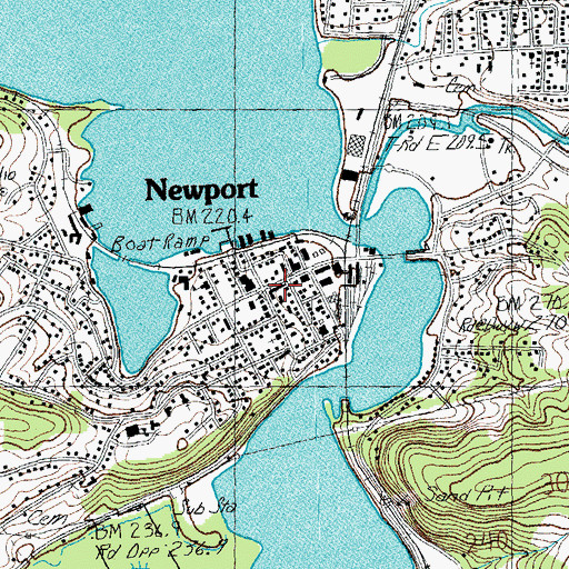 Topographic Map of Saint Mark Episcopal Church, VT