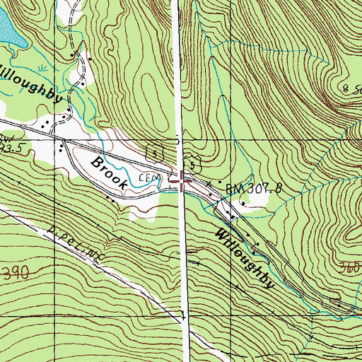 Topographic Map of South Barton - Willoughby Cemetery, VT