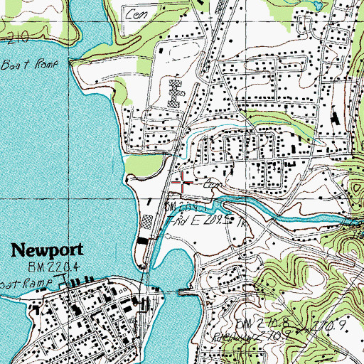 Topographic Map of Vermonts North Country Chamber of Commerce, VT