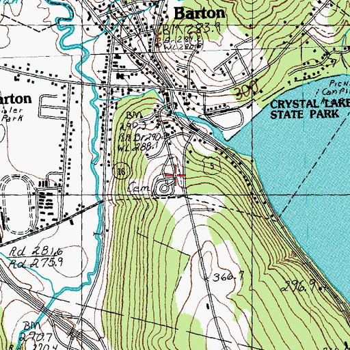 Topographic Map of Welcome O Brown Cemetery, VT