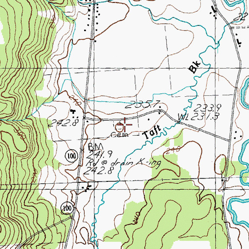 Topographic Map of Westfield Association Cemetery, VT