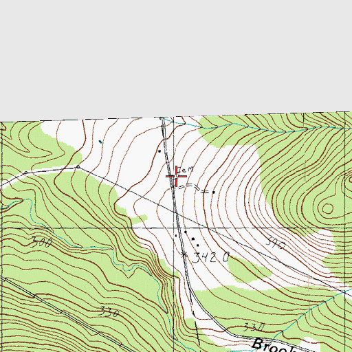 Topographic Map of West Jay Cemetery, VT