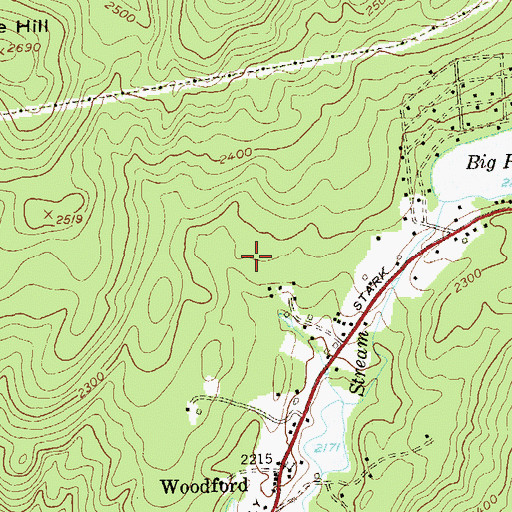 Topographic Map of Atwood Trail, VT