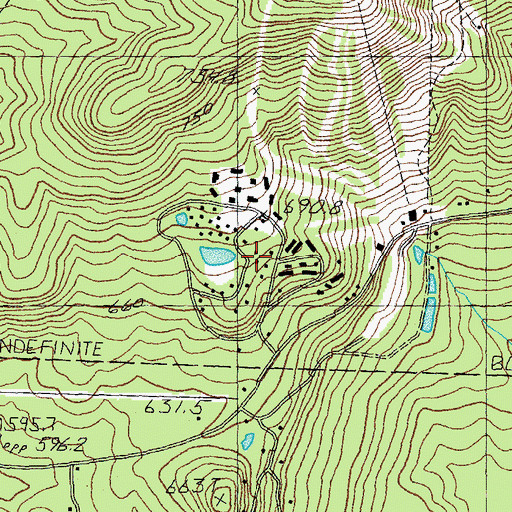 Topographic Map of Bromley Village, VT