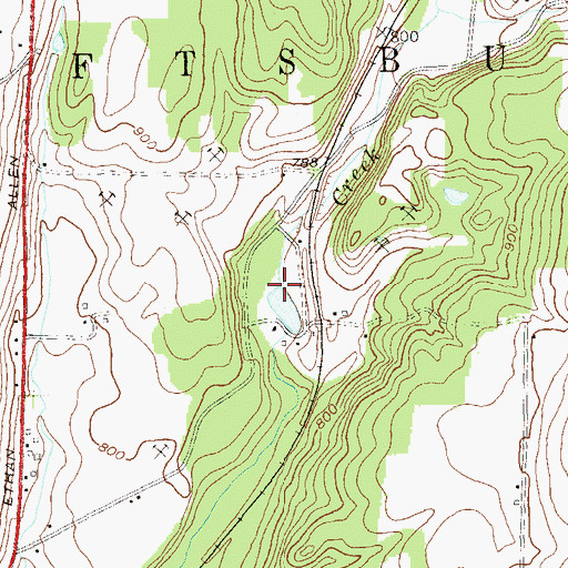 Topographic Map of Cider Mill Dam, VT