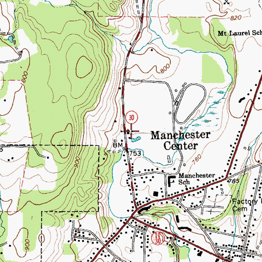 Topographic Map of Conversion of Saint Paul Catholic Church, VT