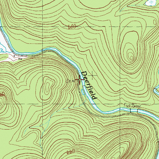 Topographic Map of Cutler Cemetery, VT