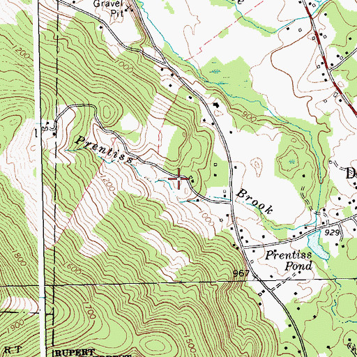 Topographic Map of Dorset Historical Society Building, VT