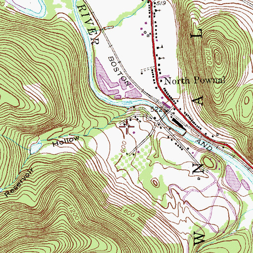 Topographic Map of Edgar Rathburn Farm Cemetery, VT