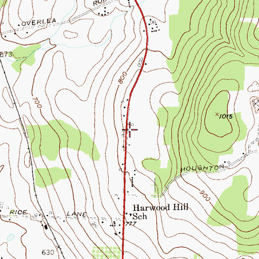 Topographic Map of Exit 2, VT