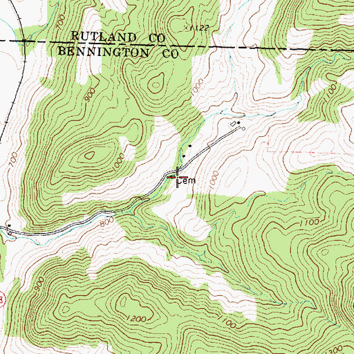Topographic Map of Graves Family Cemetery, VT