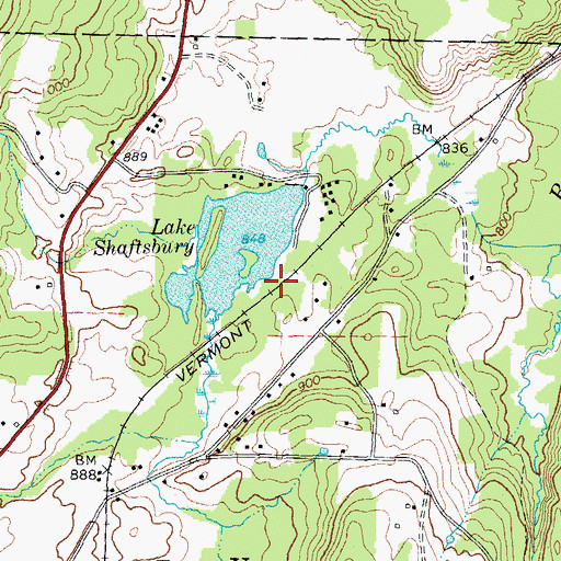 Topographic Map of Grove Picnic Shelter, VT