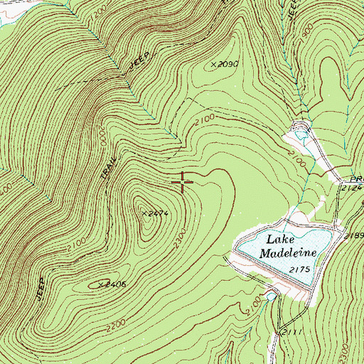 Topographic Map of Hooper Brook Dam, VT