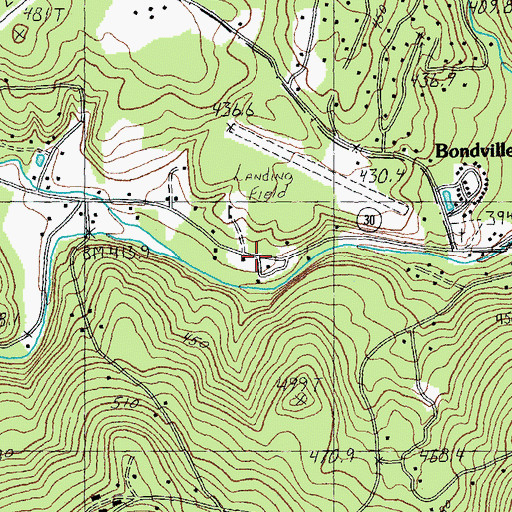 Topographic Map of Intervale, VT