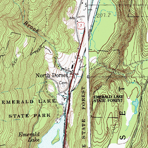 Topographic Map of Maynard Sawmill (historical), VT