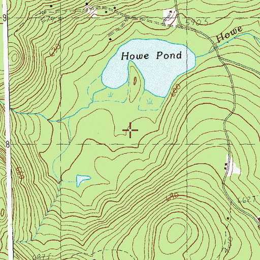 Topographic Map of Readsboro Municipal Forest, VT