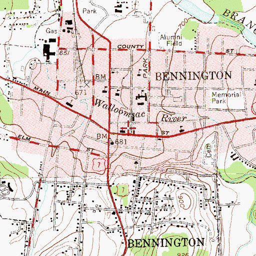 Topographic Map of Sacred Heart-Saint Francis Church, VT