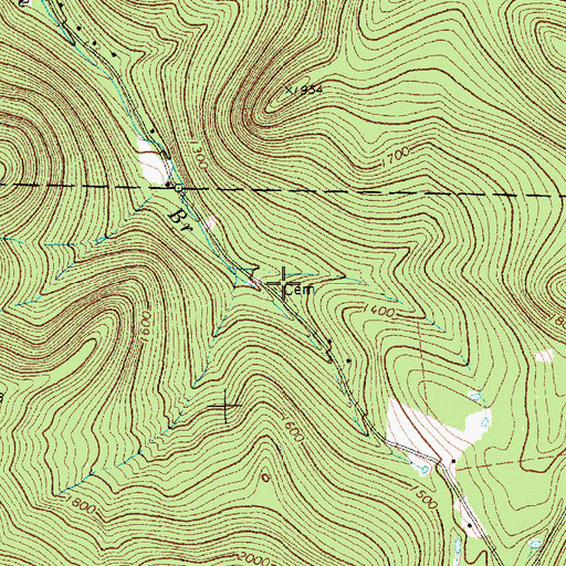 Topographic Map of Scott Cemetery, VT