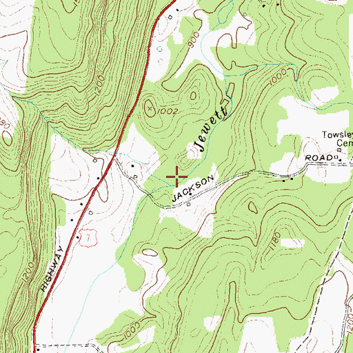 Topographic Map of Shady Acres Campground, VT