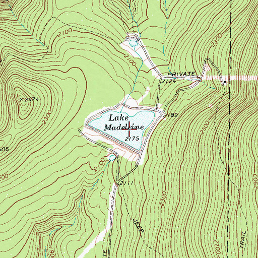 Topographic Map of Spruce Swamp (historical), VT