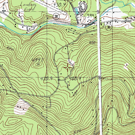 Topographic Map of Stratton Acres, VT