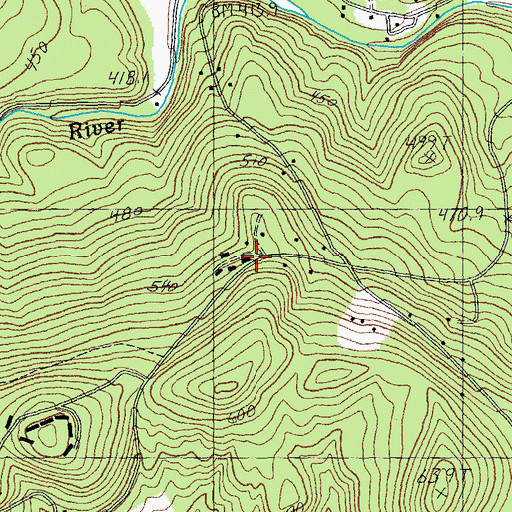 Topographic Map of Stratton Valley, VT