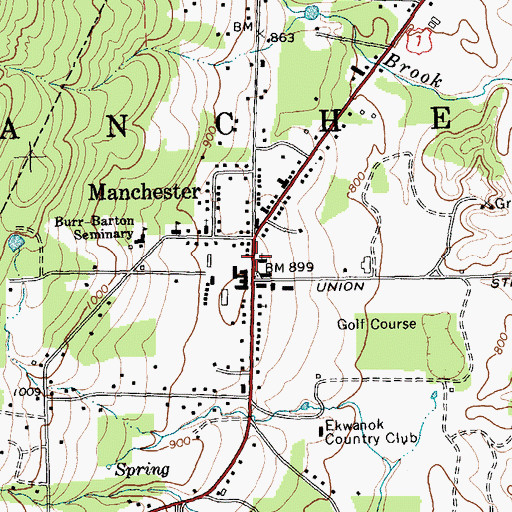 Topographic Map of The American Museum of Fly Fishing, VT