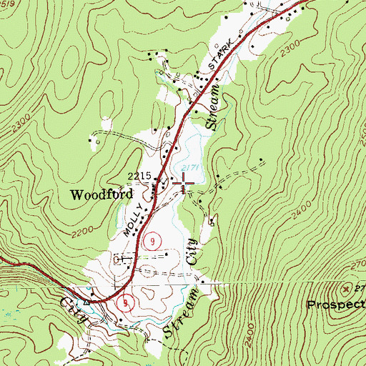 Topographic Map of Union Church, VT