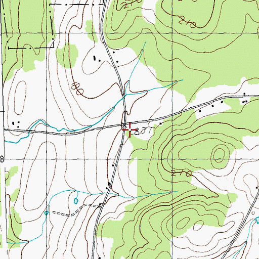 Topographic Map of Beattys Four Corners, VT