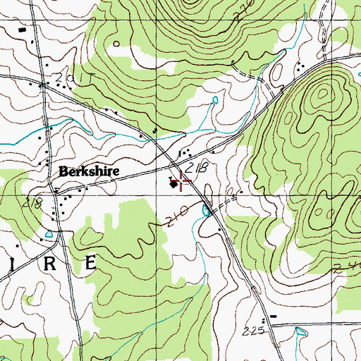 Topographic Map of Berkshire Elementary School, VT