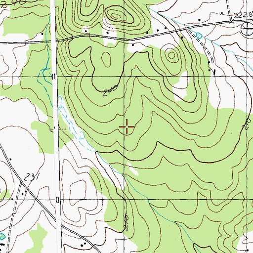 Topographic Map of Berkshire Municipal Forest, VT