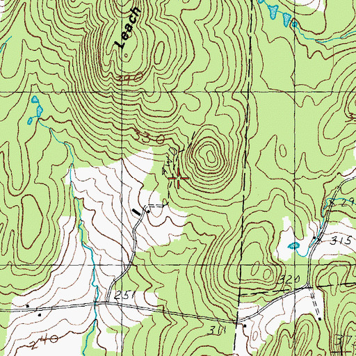 Topographic Map of Buckley School (historical), VT