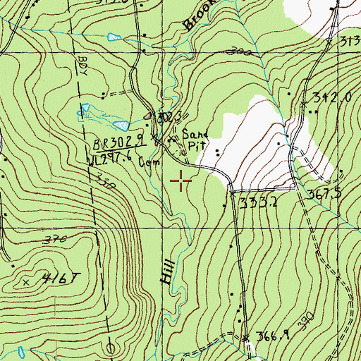 Topographic Map of Clapp Cemetery, VT