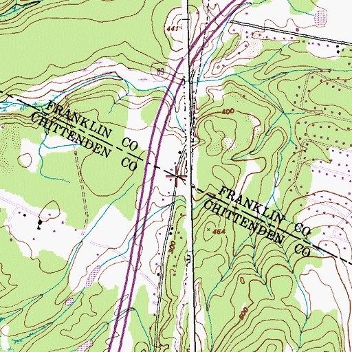 Topographic Map of Crown Cemetery, VT