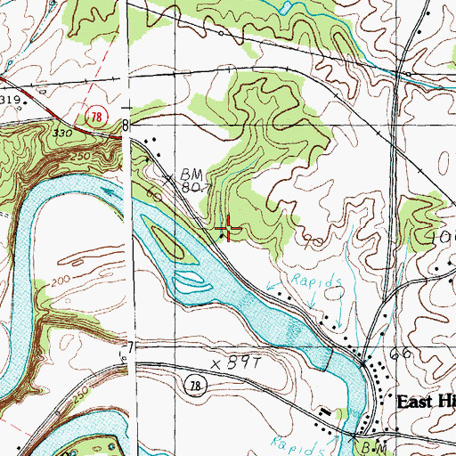 Topographic Map of Culler - Cutler Cemetery, VT