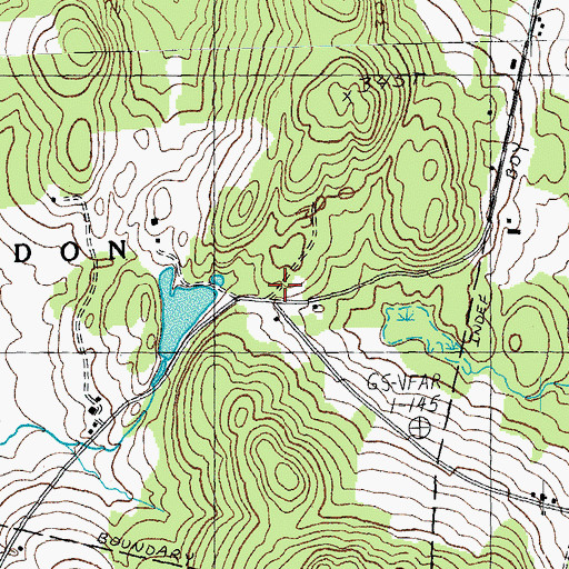 Topographic Map of Duffy Hill School (historical), VT
