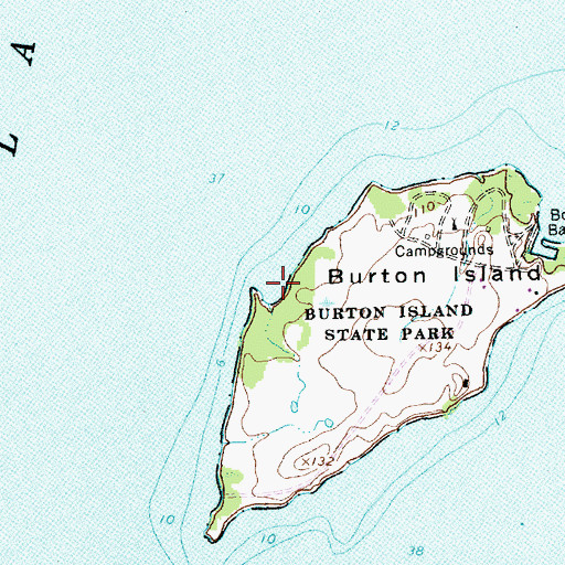 Topographic Map of Eagle Bay, VT