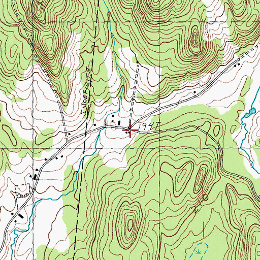 Topographic Map of Egypt School (historical), VT