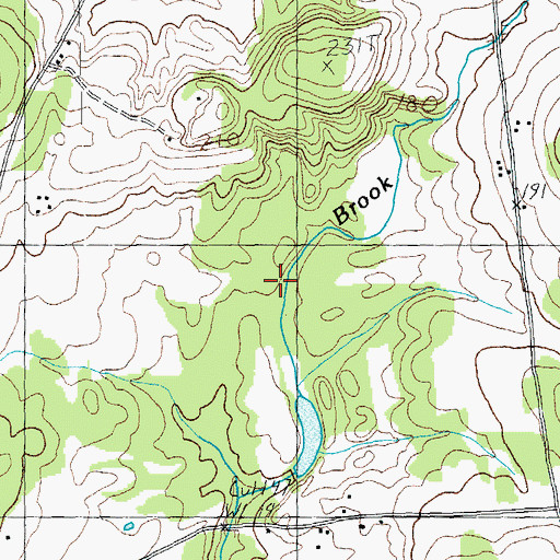 Topographic Map of Enosburg Falls Municipal Forest, VT