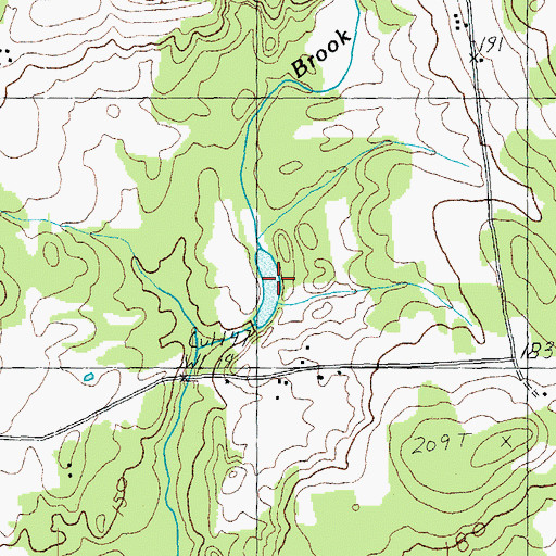 Topographic Map of Enosburg Falls Reservoir, VT