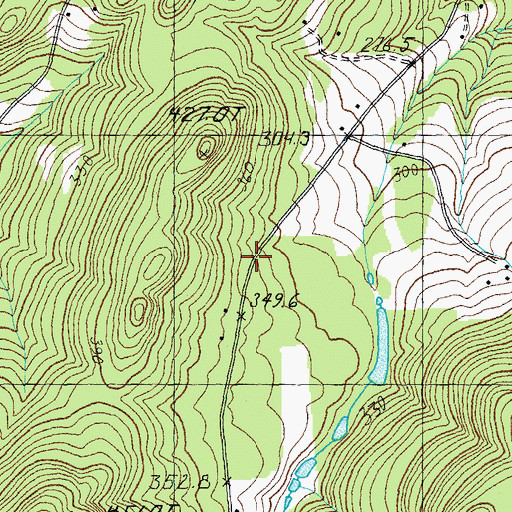 Topographic Map of Enosburg Town Forest, VT