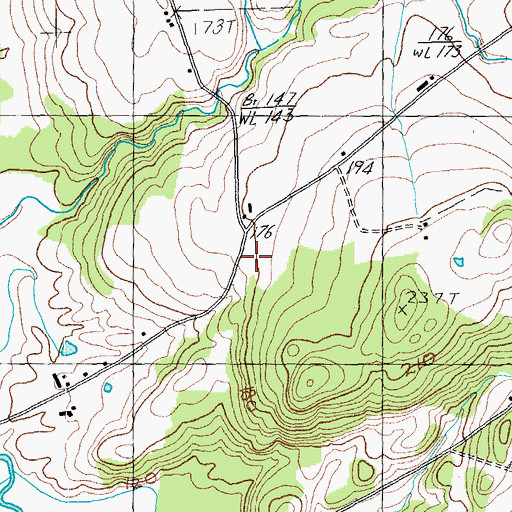 Topographic Map of Gould School (historical), VT
