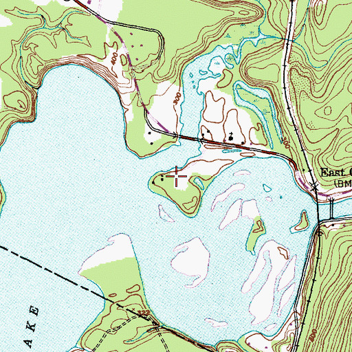 Topographic Map of Hyde Cemetery, VT