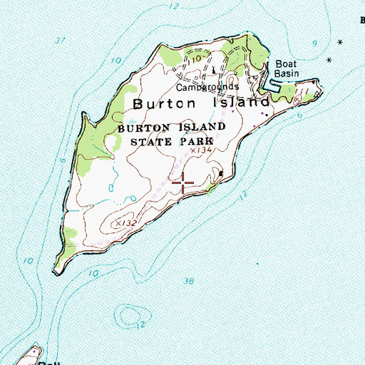 Topographic Map of Island Farm Nature Trail, VT