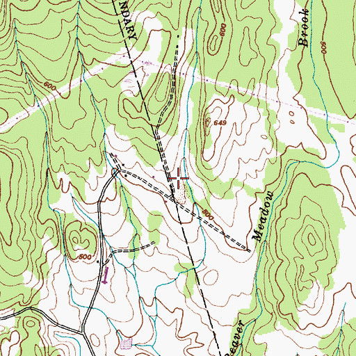 Topographic Map of Keezer Cemetery, VT